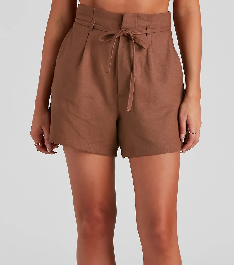 Beach Stroll Linen Shorts
