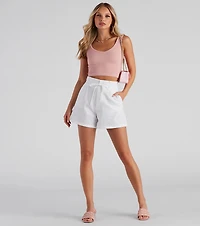 Beach Stroll Linen Shorts