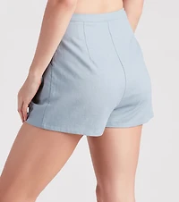 Casual And Chic Linen Shorts