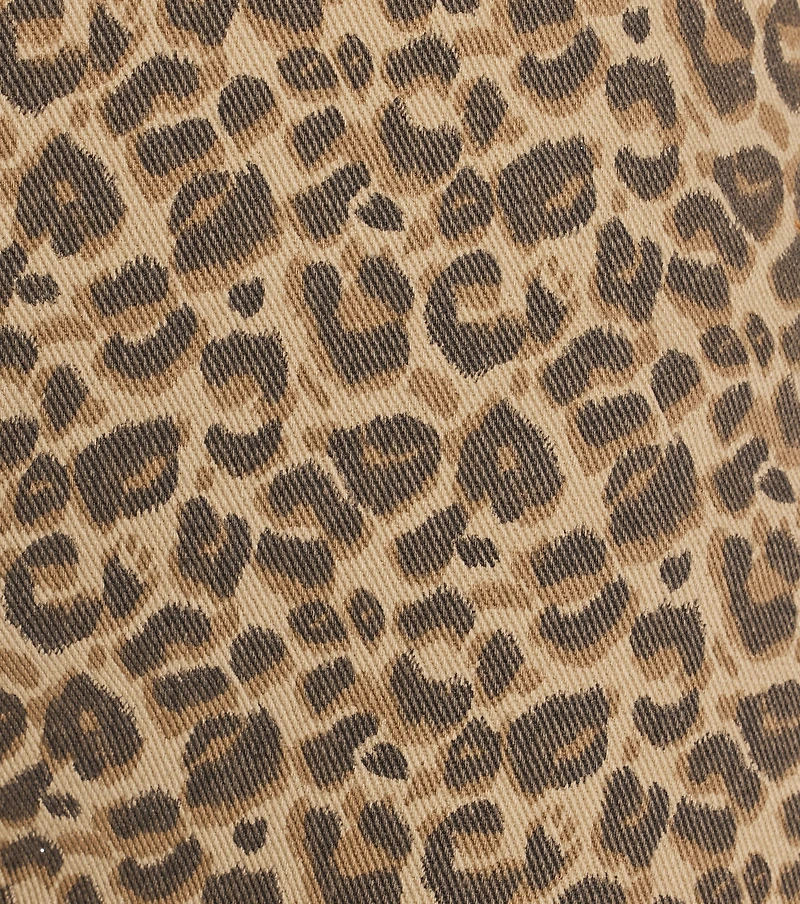Wild Heart Leopard Print Twill Romper
