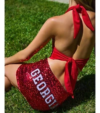 Tailgate Days Sequin Georgia® Mini Skirt