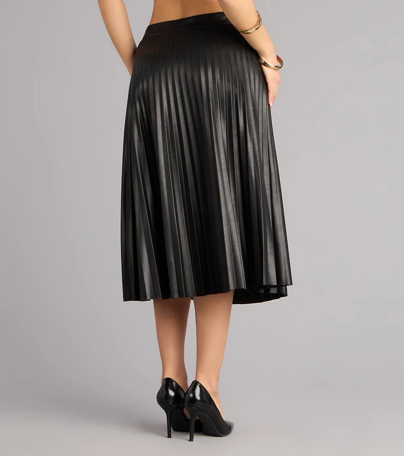 Quiet Drama Pleated Midi Skirt