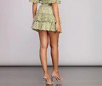 Flower Power Mini Skirt