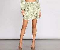 Flower Thru It Mini Skirt
