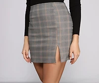 Classic Chic Plaid Mini Skirt