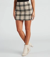 Forever Plaid Woven Skirt