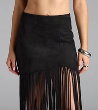 Wild At Heart Long Fringe Skirt