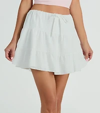 Playful Distraction Low Rise Ruffled Mini Skirt