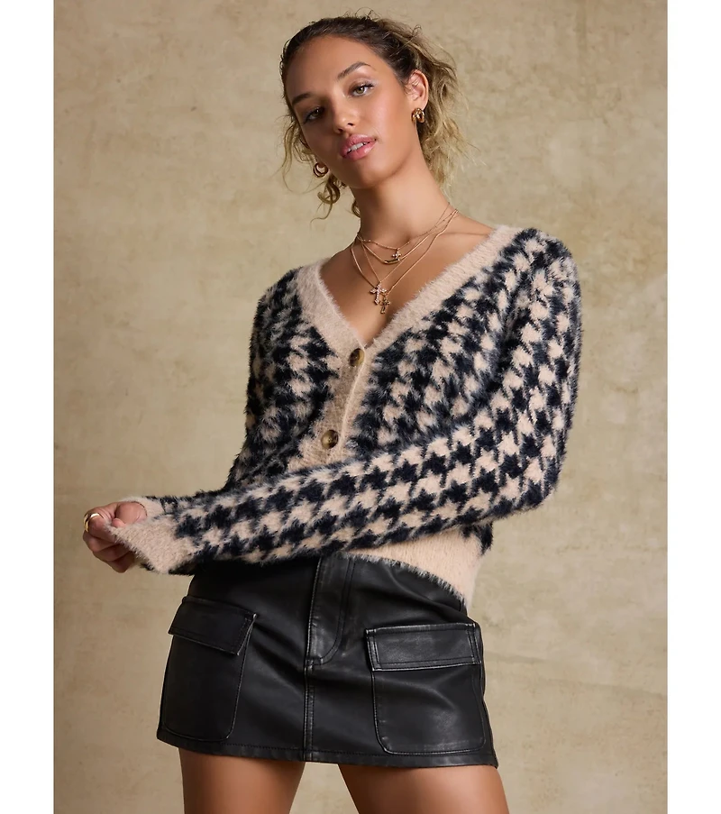 Cool-Girl Sleek Faux Leather Cargo Mini Skirt