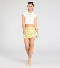 Night Moves Sequin Mini Skirt