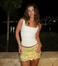 Night Moves Sequin Mini Skirt