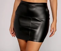 Don't Faux With Me Mini Skirt
