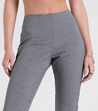 Stylish Strolls High-Rise Gingham Capri Pants