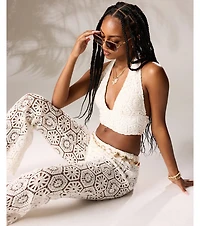 Get The Look Crochet High-Rise Pants