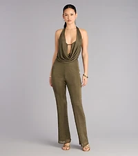 Effortless Drama Halter Jumpsuit