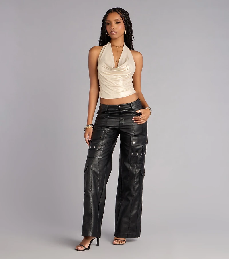 Cool Intentions Mid Rise Cargo Pants