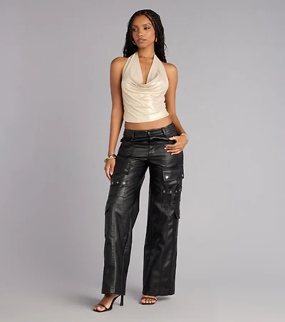 Cool Intentions Mid Rise Cargo Pants