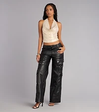 Cool Intentions Mid Rise Cargo Pants