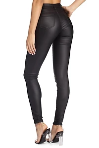 Stand Out Coated Skinny Pants