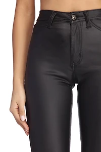 Stand Out Coated Skinny Pants