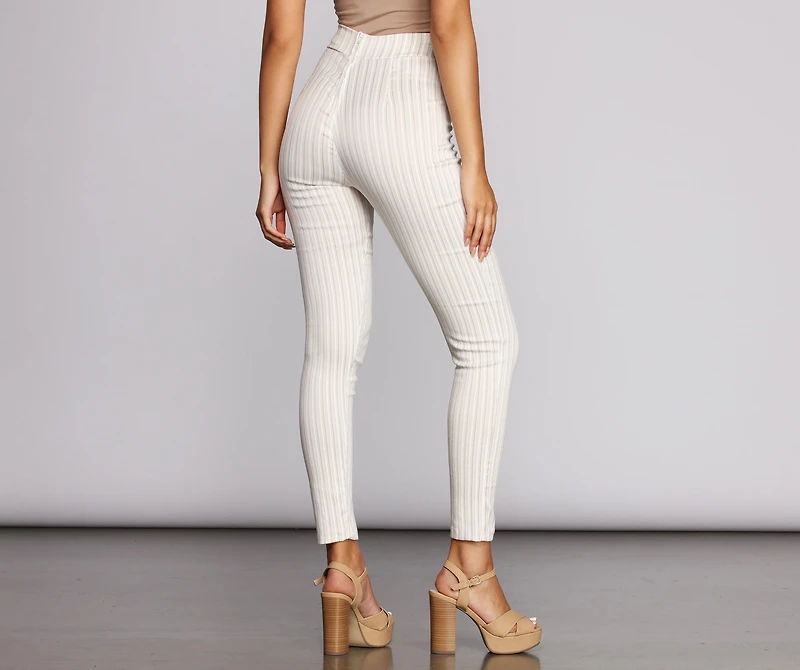 Summer Stripes Paperbag Pants
