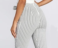 Summer Stripes Paperbag Pants