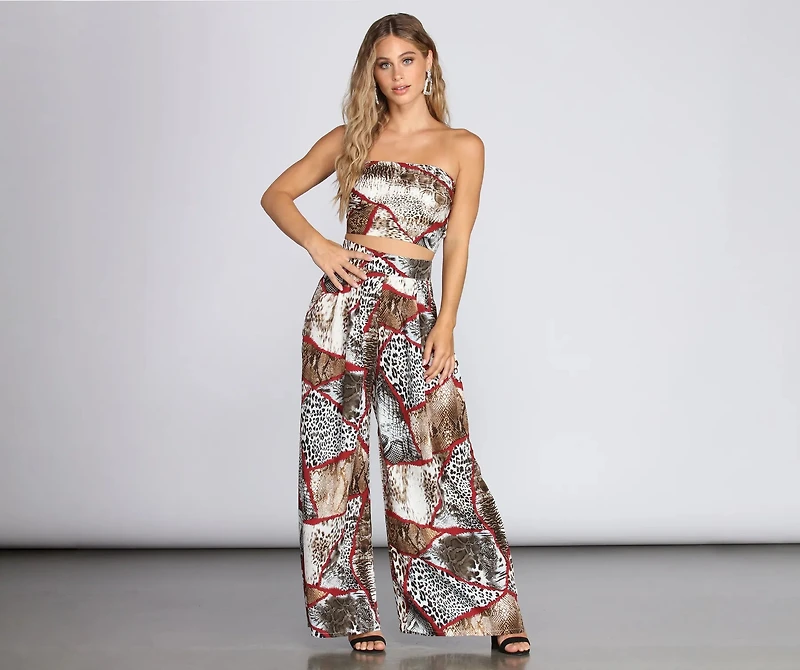 Animal Desire High-Waist Pants