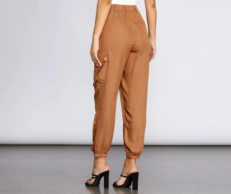 Button Down Cargo Pants