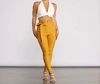 Effortless Style Tie Waist Pants