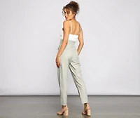 Effortlessly Stylish Tie-Waist Jumpsuit