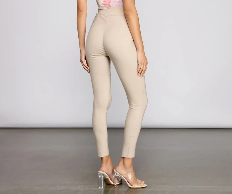 Level Up Paperbag Skinny Pants
