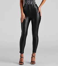 What's The Skinny Faux Leather Pants