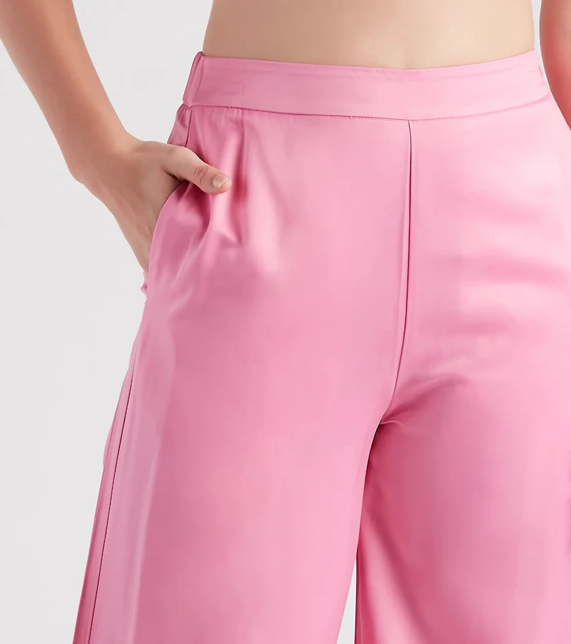 Seriously Stylish Satin Trouser Pants
