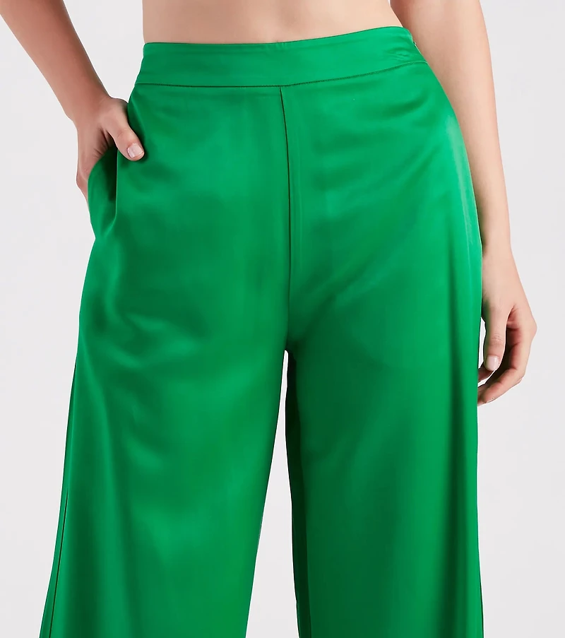 Seriously Stylish Satin Trouser Pants