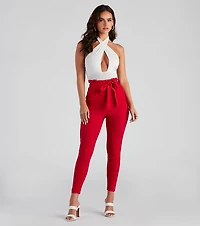 Rise To The Occasion Paper Bag Pants