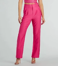 Sophisticated Moment Straight Leg Trouser Pants