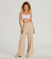 Call The Shots High-Rise Wide-Leg Pants