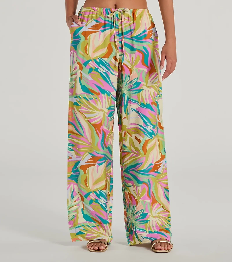 Getaway Retreat High Rise Tropical Pants