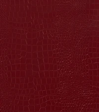 Chic Babe Faux Leather Croc-Embossed Wide-Leg Pants
