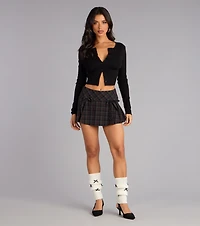 Sweet On Repeat Plaid Skort