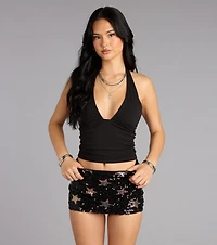 Starry Nights Sequin Mini Skort