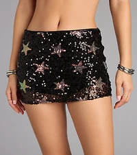 Starry Nights Sequin Mini Skort