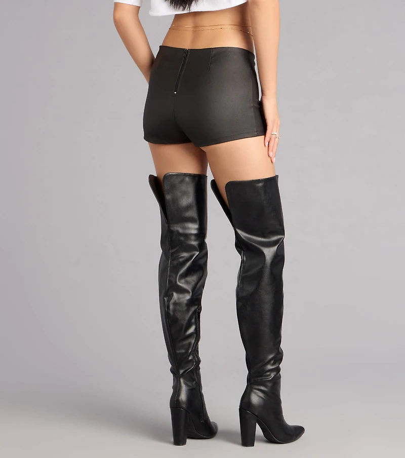 Bold Move Coated Hot Shorts