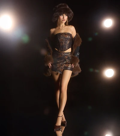 Untamed Energy Animal Print Mini Skirt