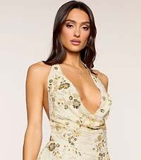 Birthday Behavior Sequin Halter Romper