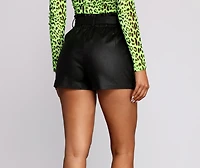 Chic Girl Belted Dress Shorts