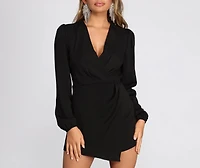 A Sophisticated Moment Wrap Romper