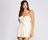 Flowy Sweetheart Ruffle  Romper