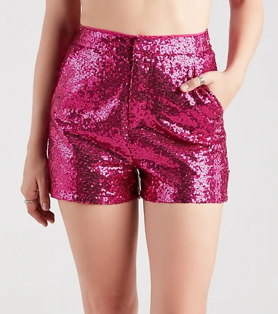 Made For The Glamour Sequin Shorts