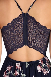 Peek-A-Boo Floral Romper